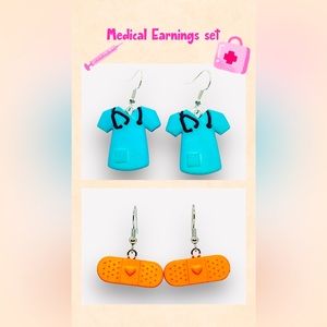 NURSE  Theme EARRING Set